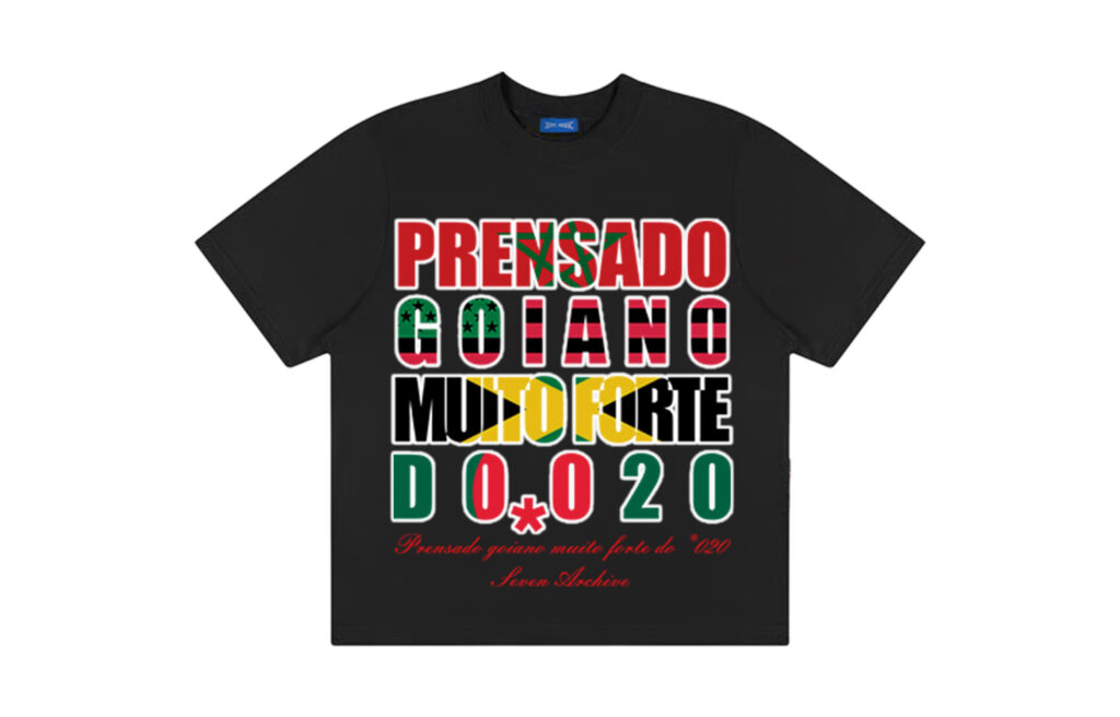 Camiseta Preta “Prensado Goiano Muito Forte do 020”